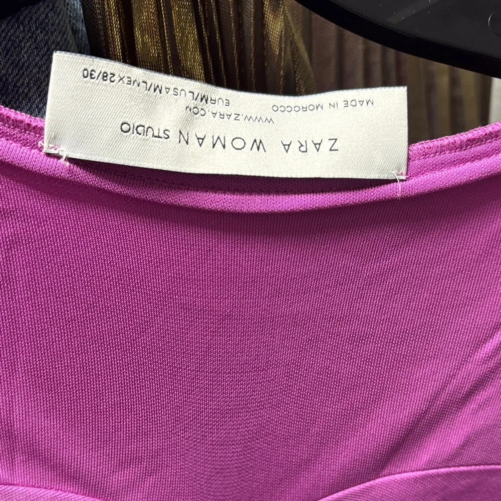 Zara Pink Long Sleeve Dress - Picture 6 of 7